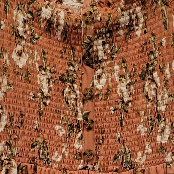 J for Justify Floral High Low Dress - Peach and White - Picture 7 of 7